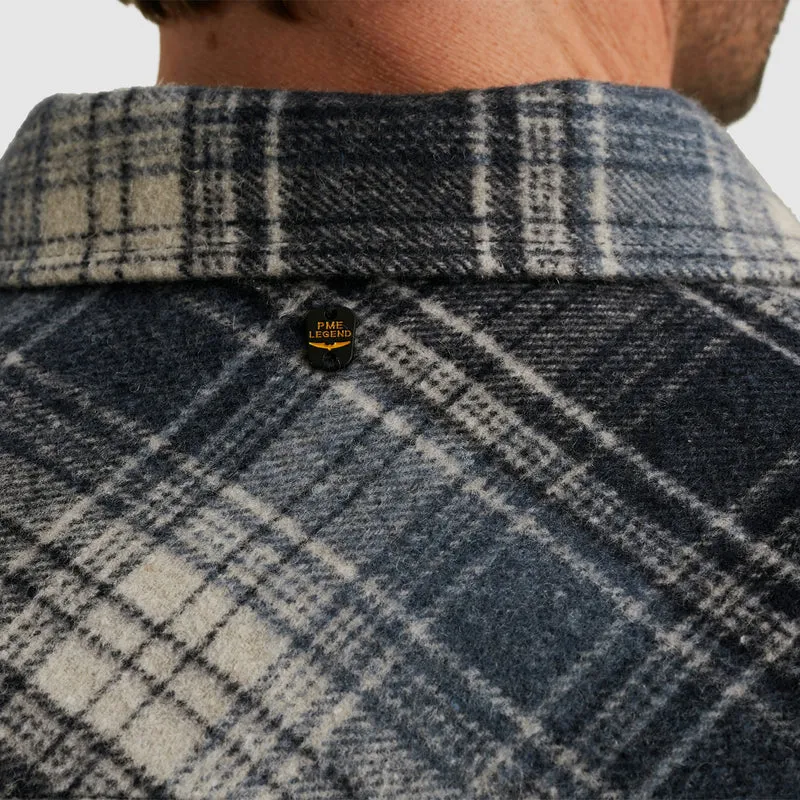 LONG SLEEVE SHIRT Woolblend YD che, Carbon