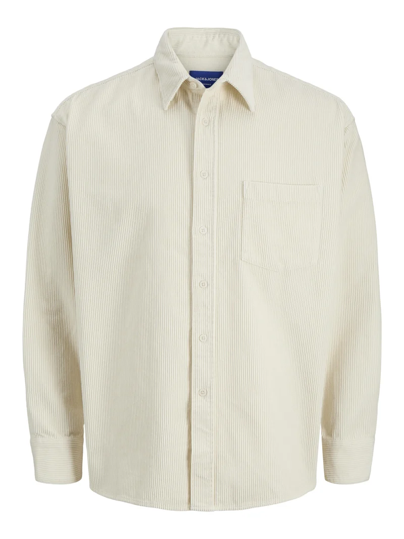 JORINWOOD OVERSIZED CORD SHIRT LS, Antique White