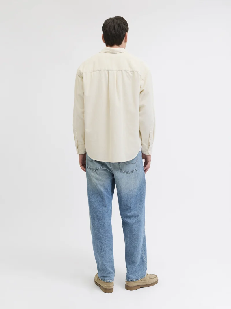 JORINWOOD OVERSIZED CORD SHIRT LS, Antique White