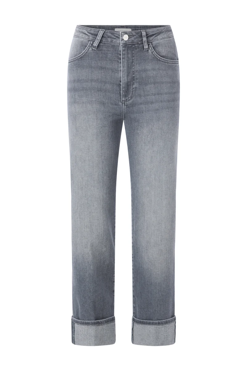 Relaxed Grey Roll-Up Denim, denim grey