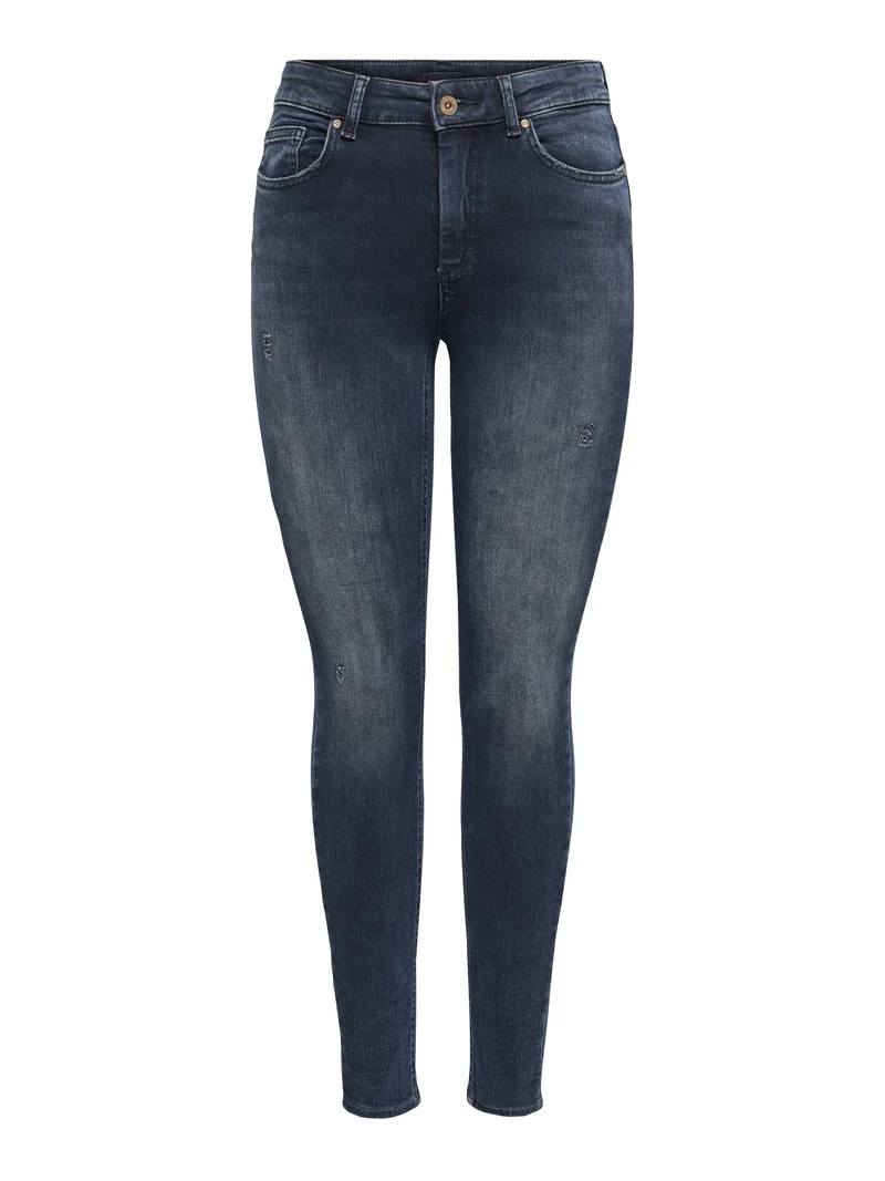 ONLBLUSH MID SKINNY DNM REA409 NOOS, Blue Black Denim