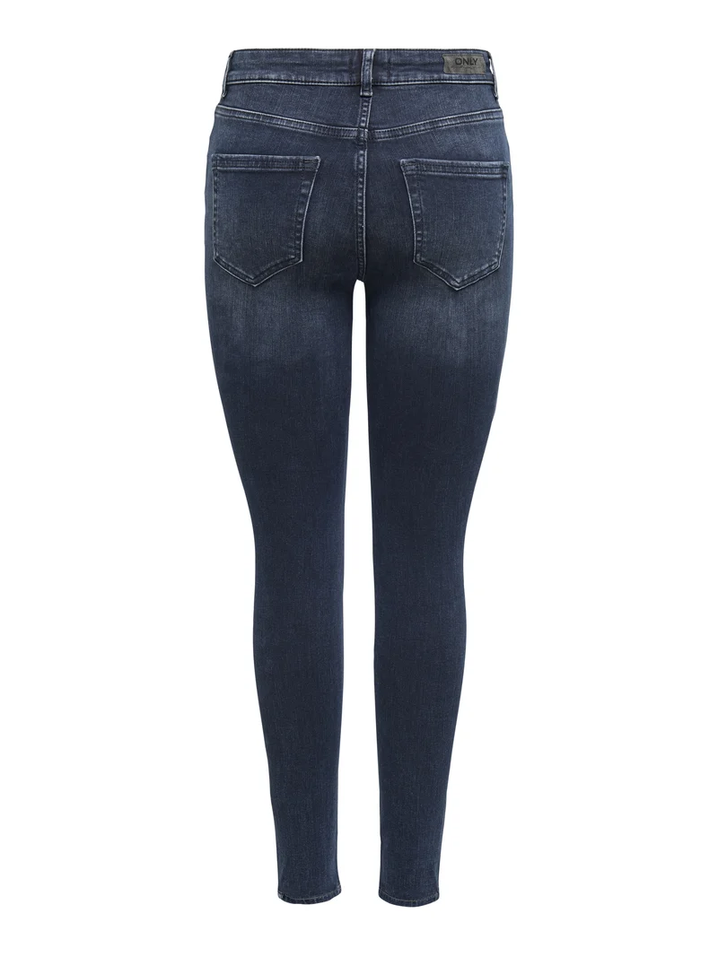 ONLBLUSH MID SKINNY DNM REA409 NOOS, Blue Black Denim