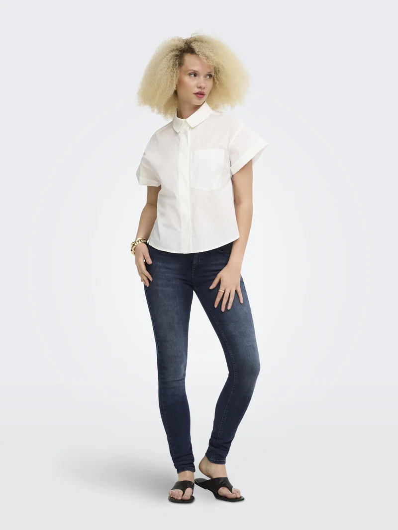 ONLBLUSH MID SKINNY DNM REA409 NOOS, Blue Black Denim