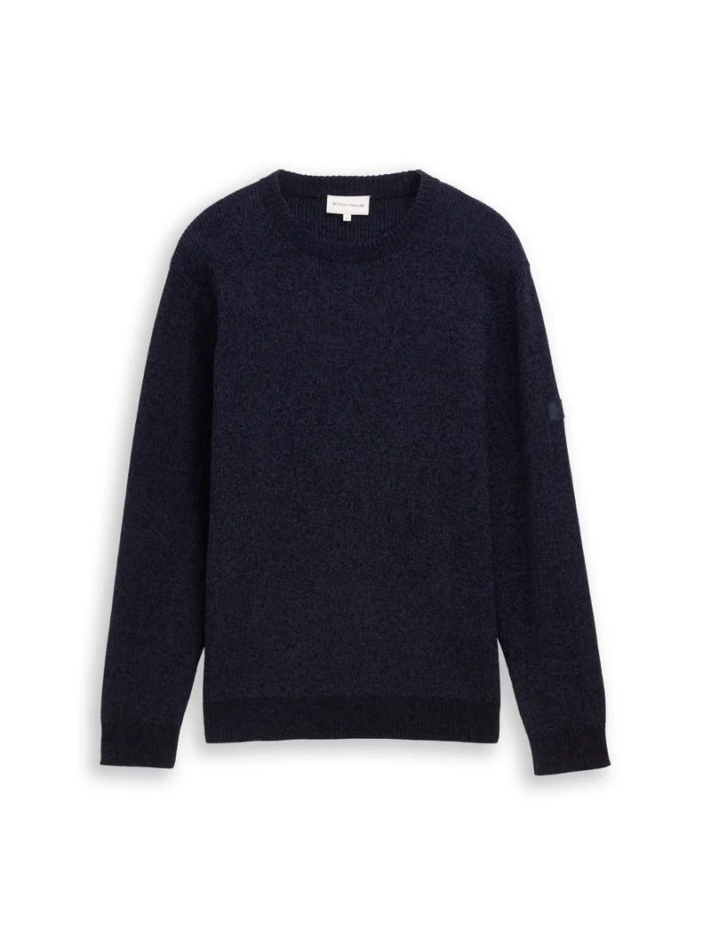 dry touch crew neck pullover, sky captain blue