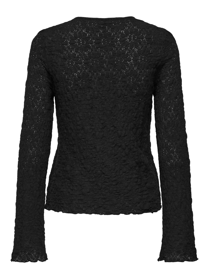 ONLGIAVANNA L/S TOP JRS, Black