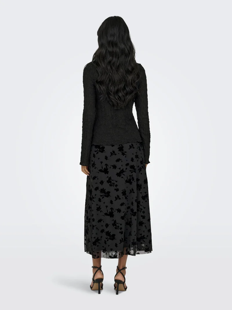 ONLGIAVANNA L/S TOP JRS, Black
