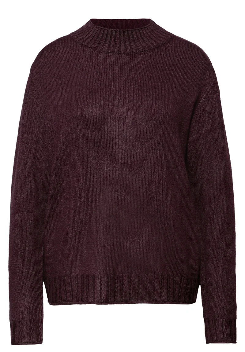 LTD QR_basic sweater turtle, jazz berry