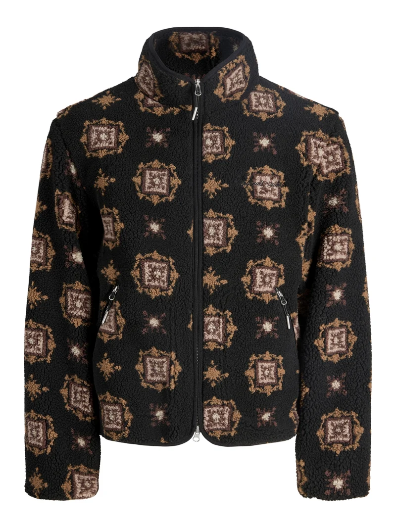 JORNORREBRO TEDDY AOP JACKET, Black/AOP