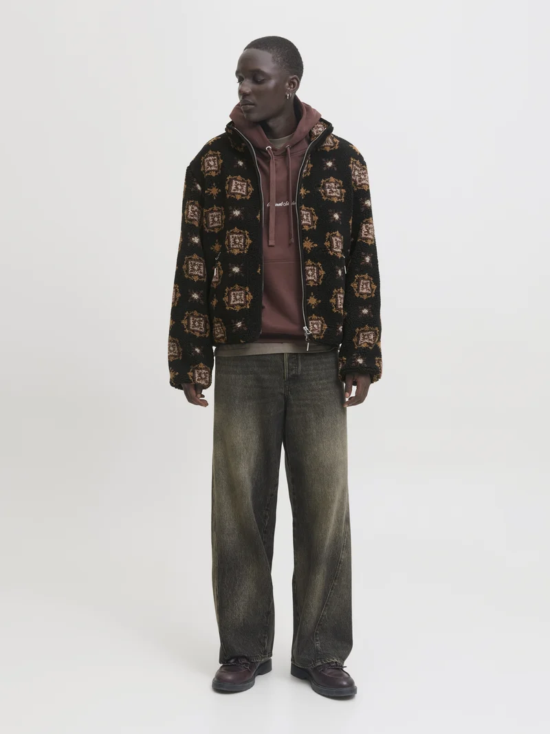 JORNORREBRO TEDDY AOP JACKET, Black/AOP