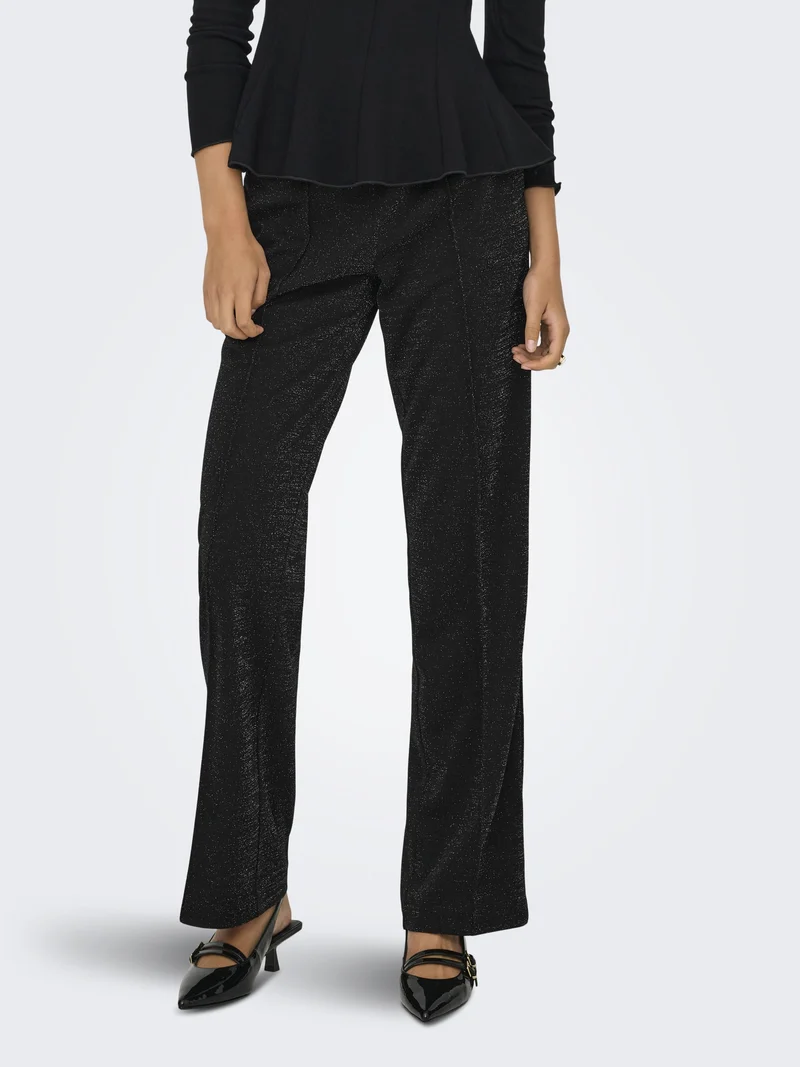 ONLPOPTRASH-SUKI ALYA LIFE GLITTER, Black/SILVER LUREX