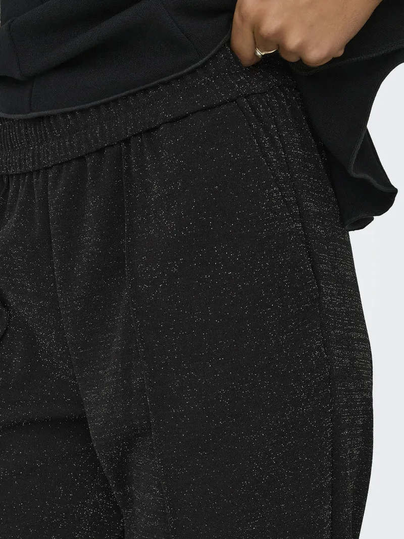ONLPOPTRASH-SUKI ALYA LIFE GLITTER, Black/SILVER LUREX