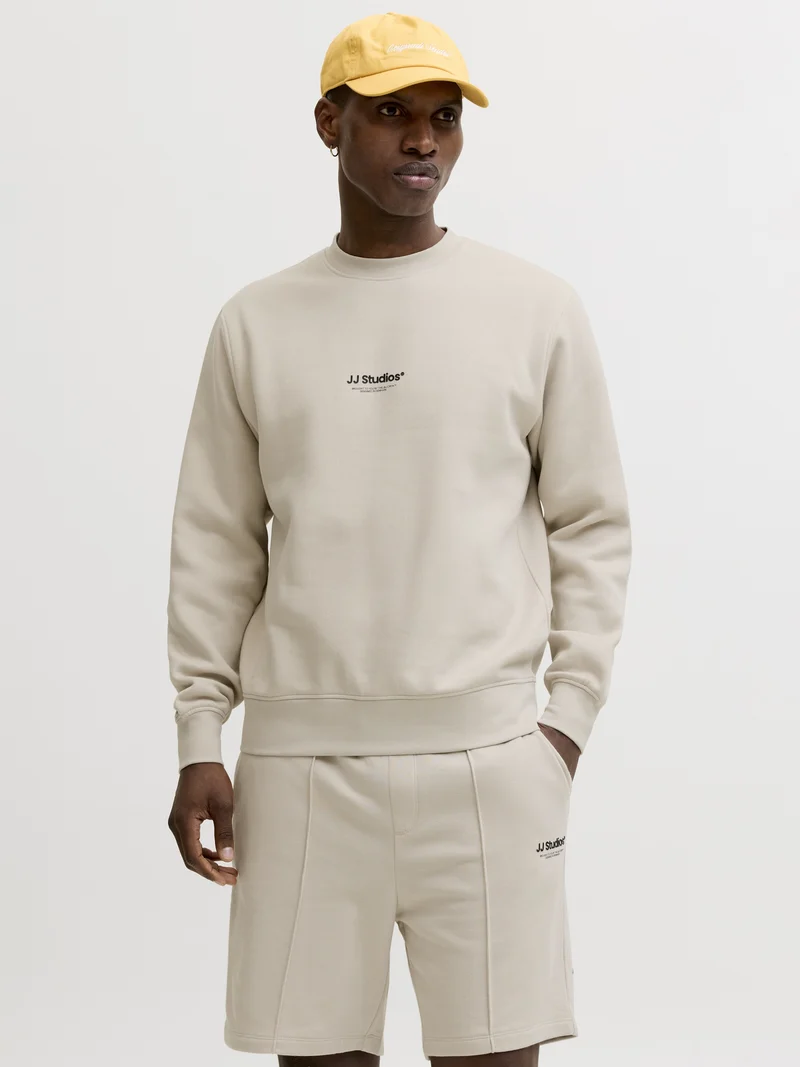 JJESOHO SWEAT CREW NECK NOOS, Moonbeam