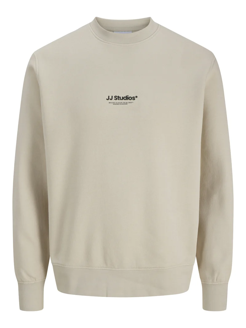 JJESOHO SWEAT CREW NECK NOOS, Moonbeam