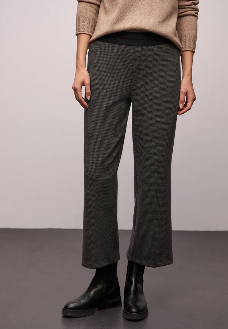 LTD QR_Wide Leg HW Herringbone, light terra mocha
