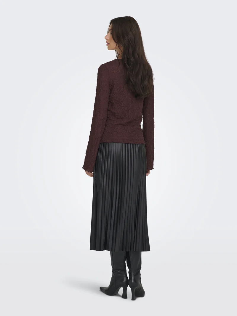 ONLGIAVANNA L/S TOP JRS, Decadent Chocolate