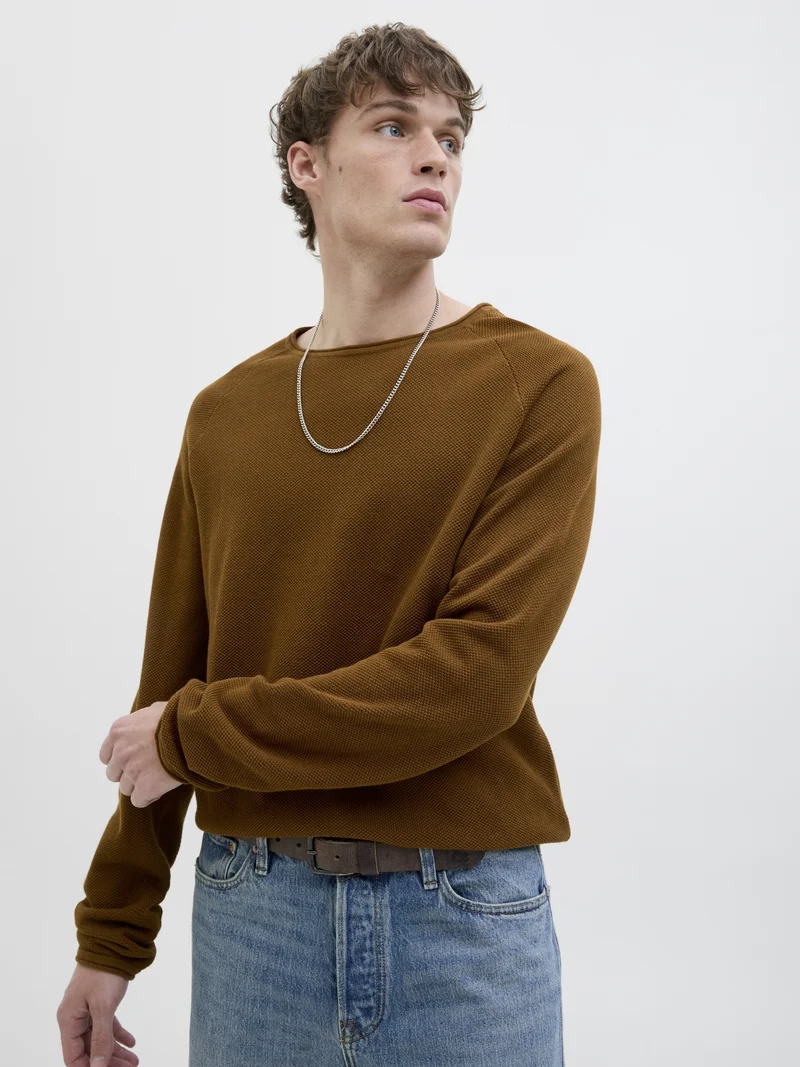 JJEHILL KNIT CREW NECK NOOS, Monks Robe