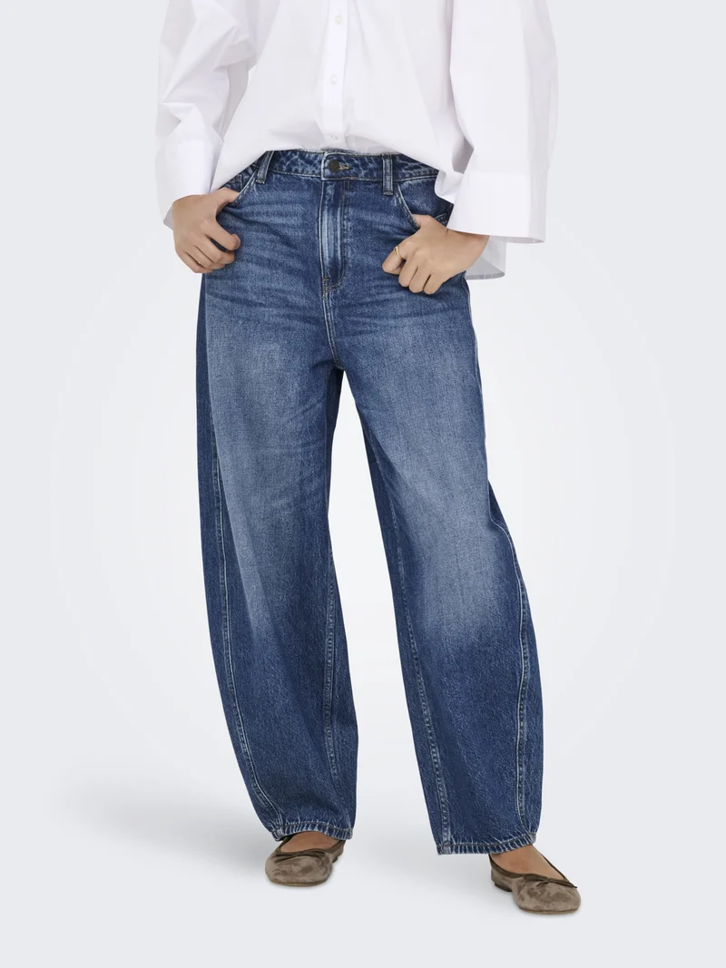JDYSUSIE MW BAR MB 1013 JEANS DNM N, Medium Blue Denim