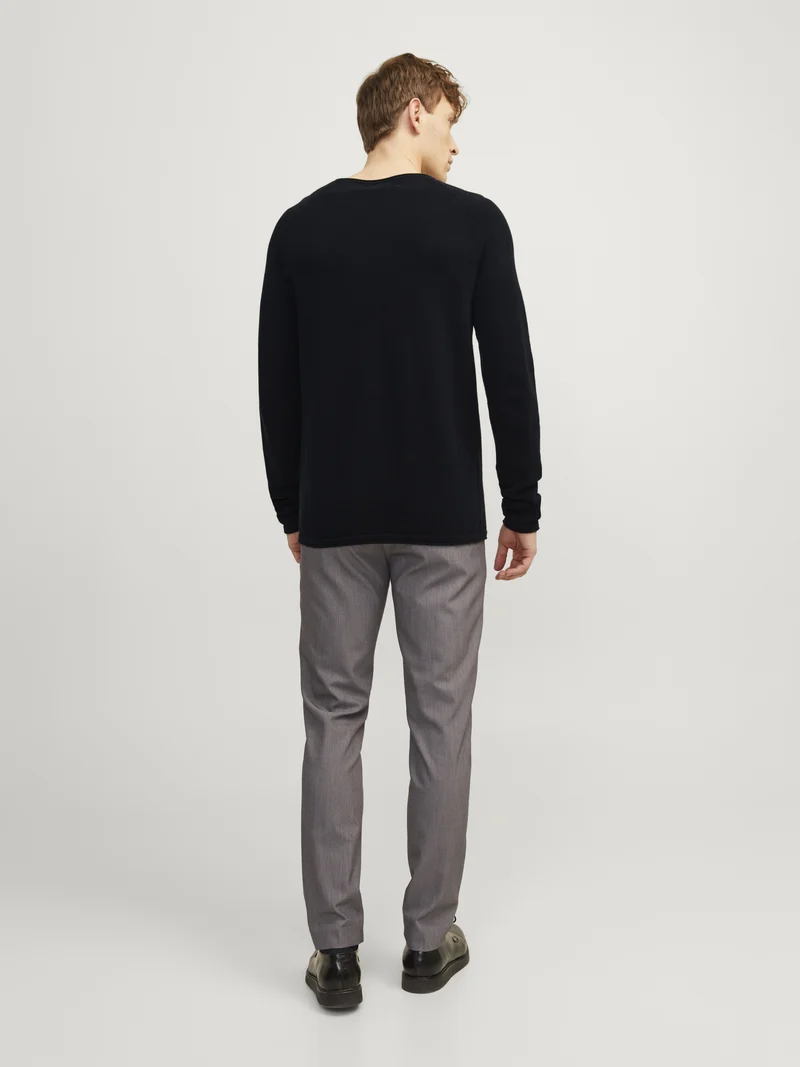 JJEHILL KNIT CREW NECK NOOS, Black