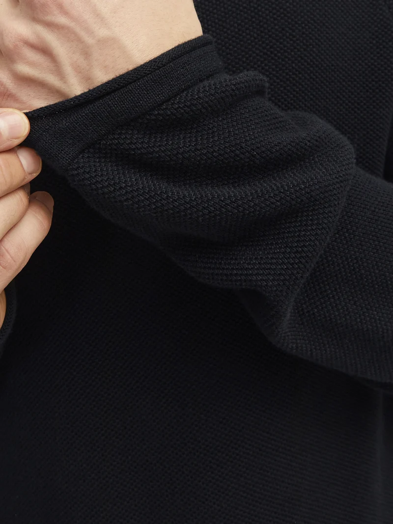JJEHILL KNIT CREW NECK NOOS, Black