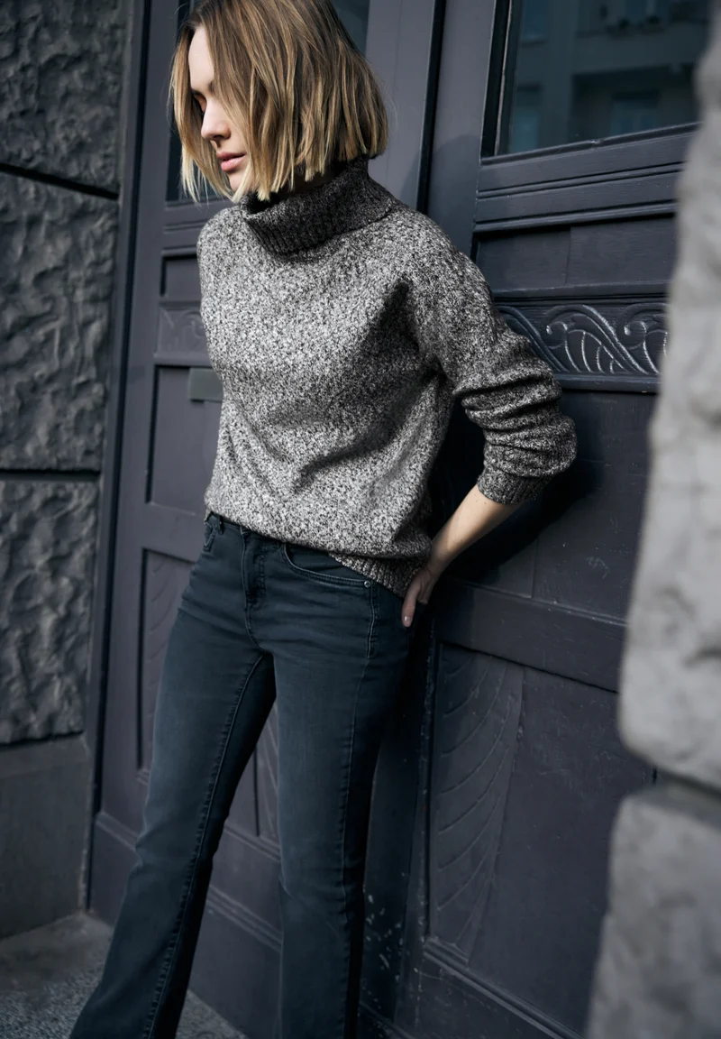 mouline sweater, Black