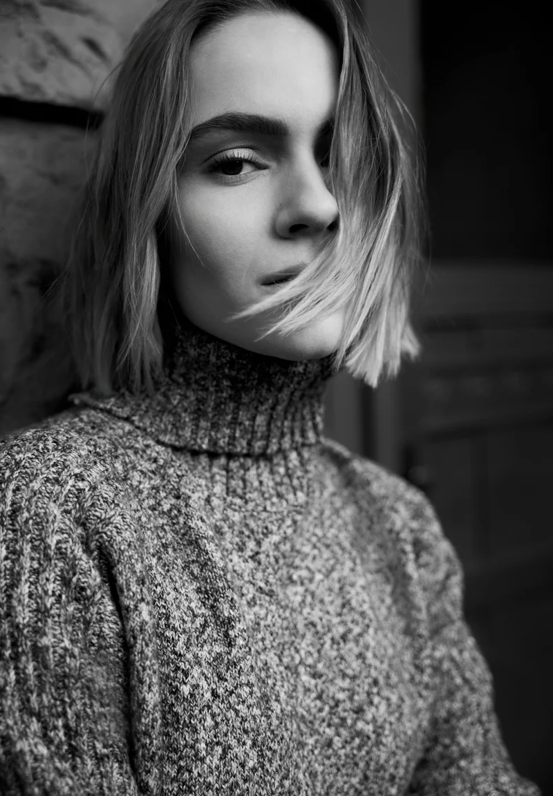 mouline sweater, Black