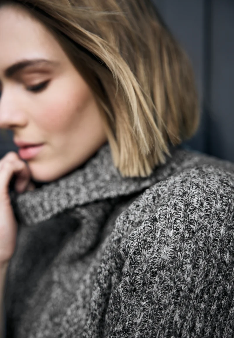 mouline sweater, Black
