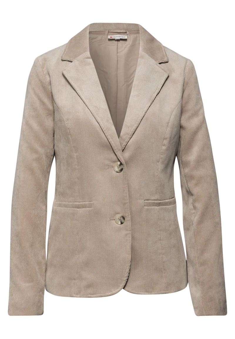 LTD QR Corduroy Blazer, morning beige