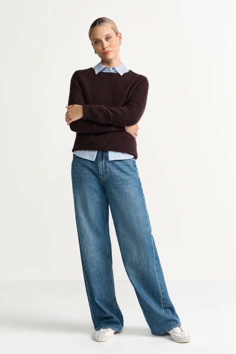 Cozy Crew Neck, dark chocolate