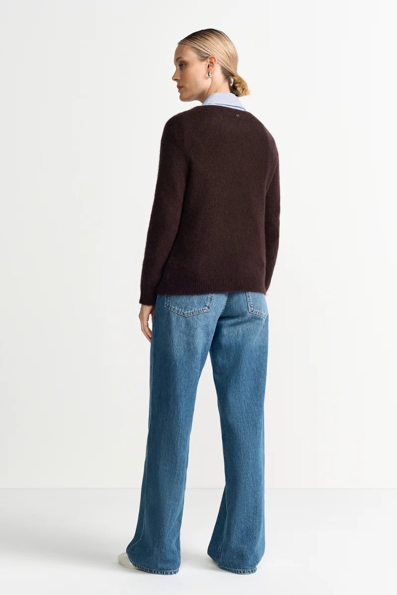 Cozy Crew Neck, dark chocolate
