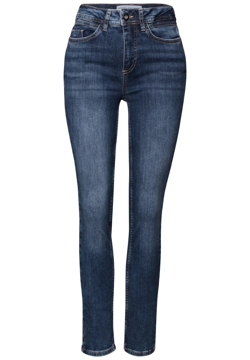 Style QR Denim-York,slimfit,hw, Dark Blue Random