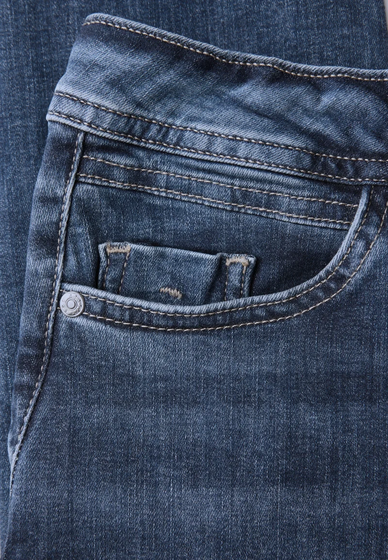 Style QR Denim-York,slimfit,hw, Dark Blue Random