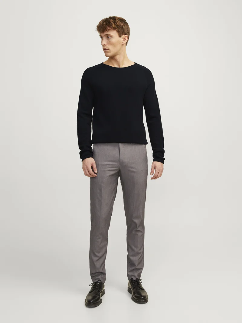 JJEHILL KNIT CREW NECK NOOS, Black