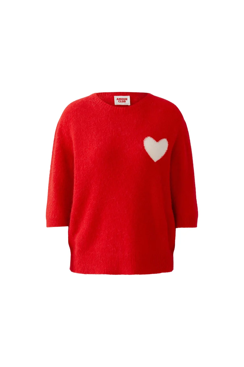 Pullover, high risk red