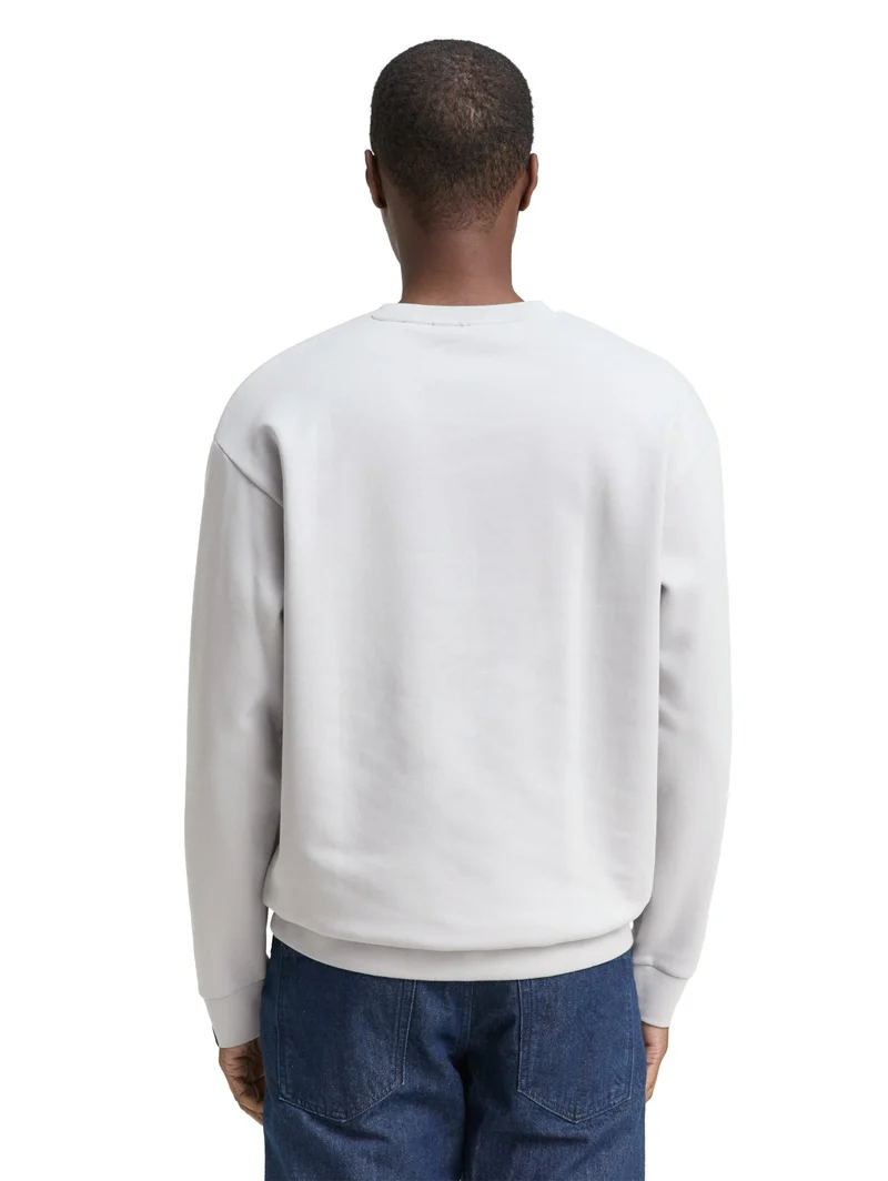 solid crewneck sweatshirt, Chalk Grey