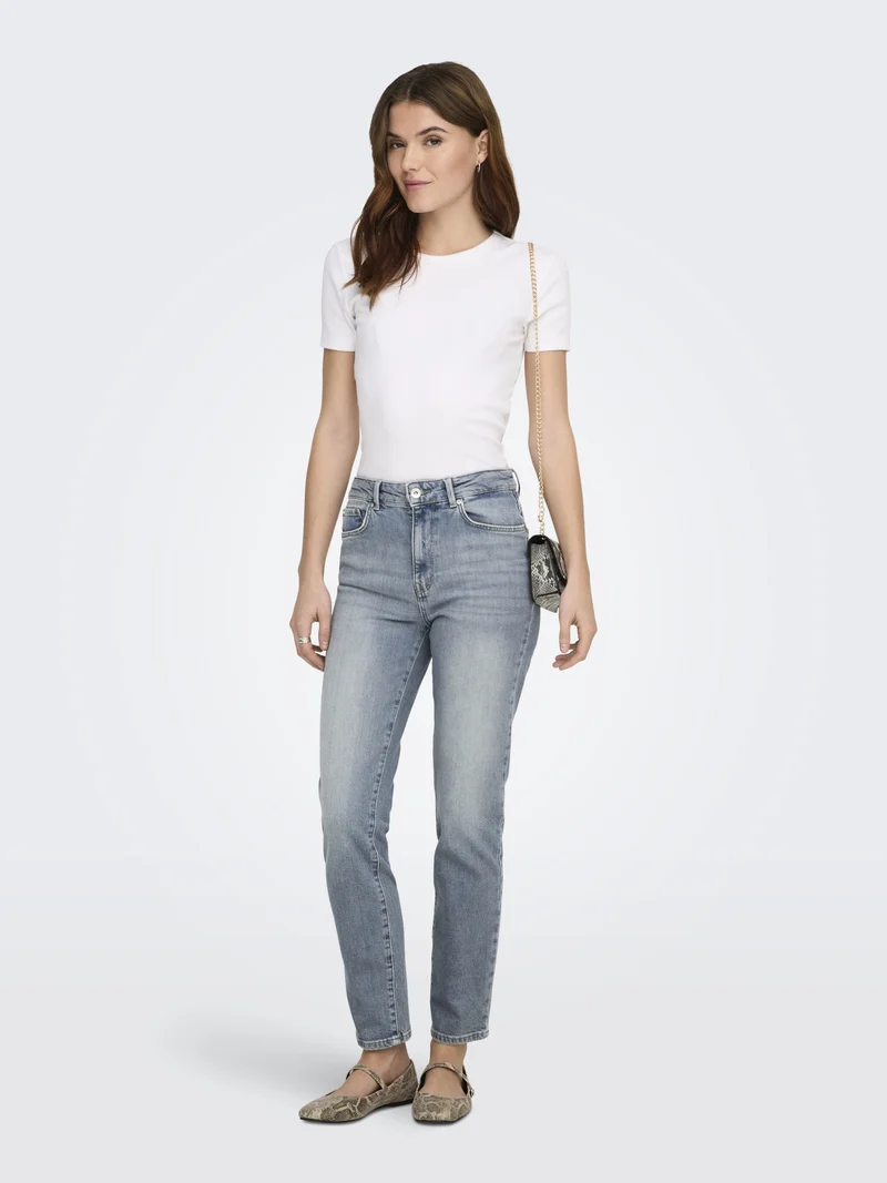 ONLEMILY STRETCH HW ST AK DNM DOT32, Special Blue Grey Denim