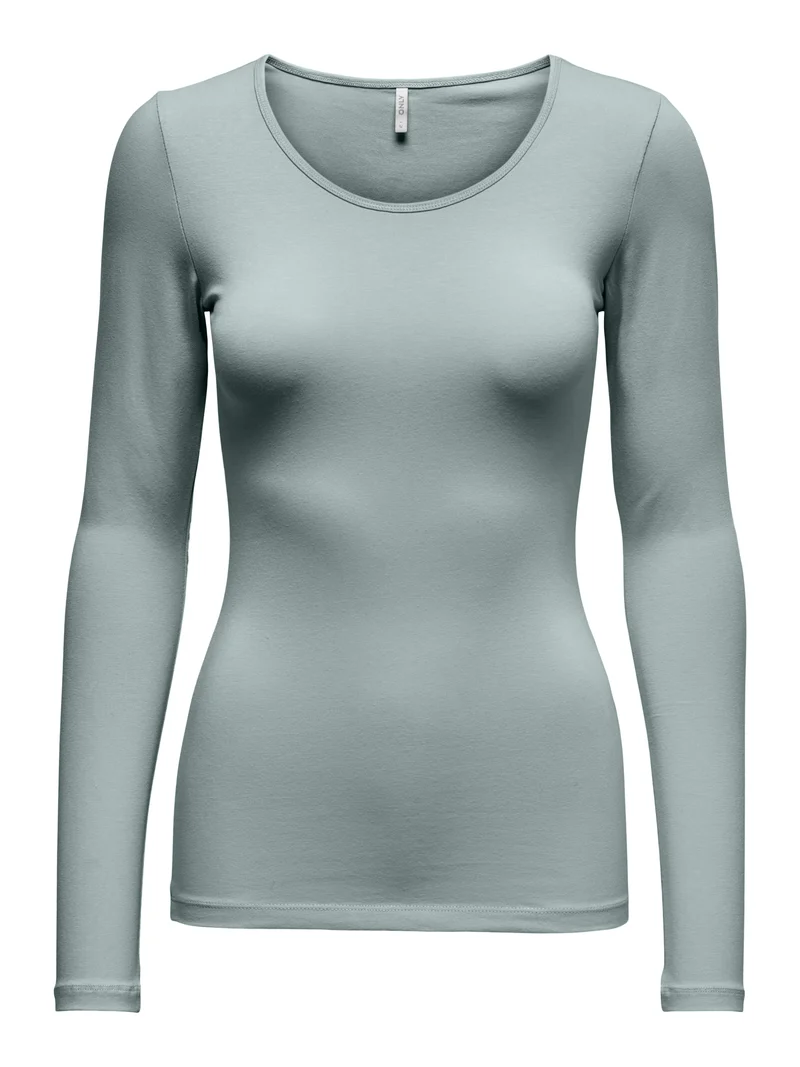 ONLLIVE LOVE L/S ONECK TOP NOOS JRS, Abyss