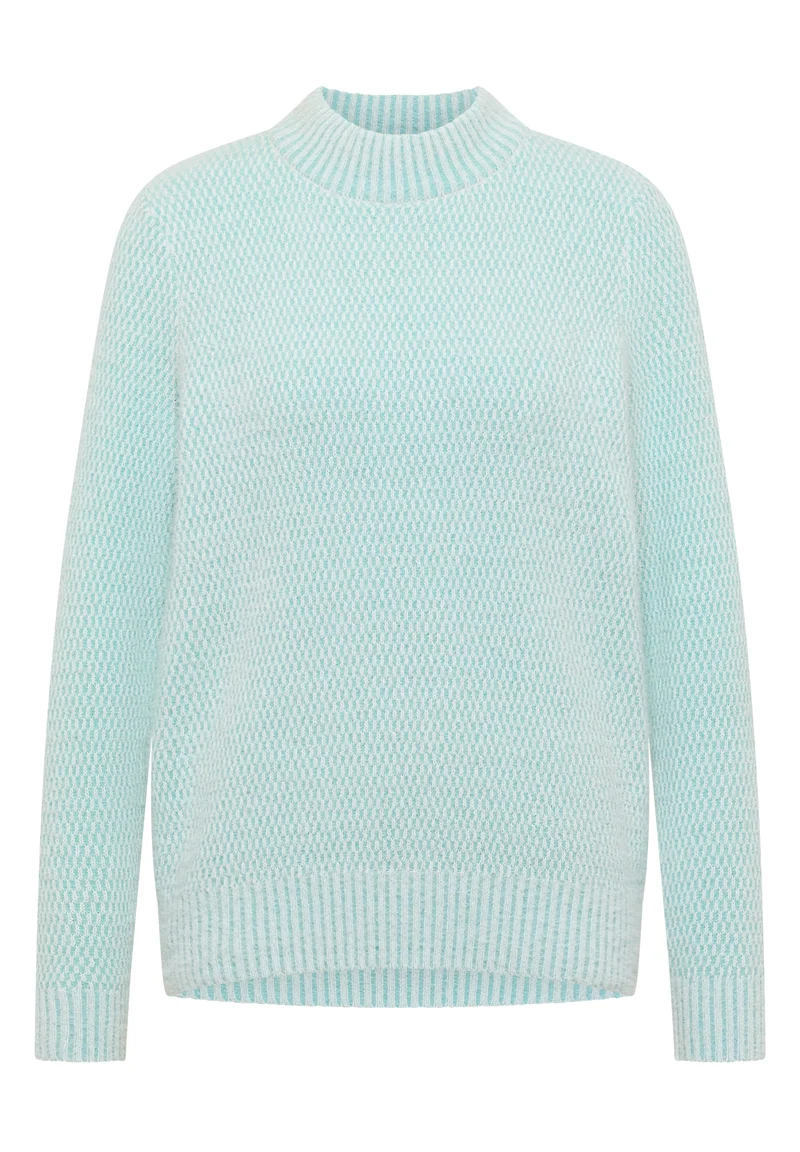 TOS_Minimal Jacquard turtle, light foam blue