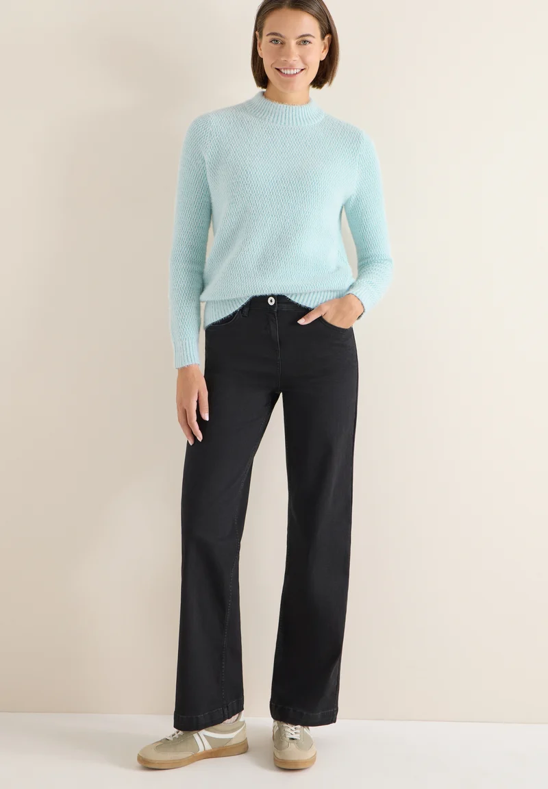 TOS_Minimal Jacquard turtle, light foam blue