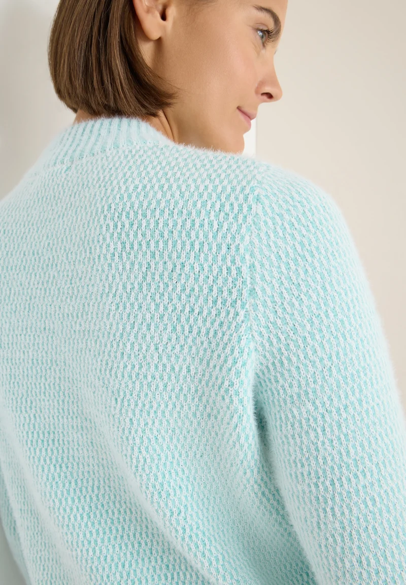 TOS_Minimal Jacquard turtle, light foam blue