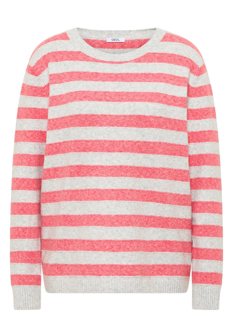 Melange structure Stripe, pumkin orange
