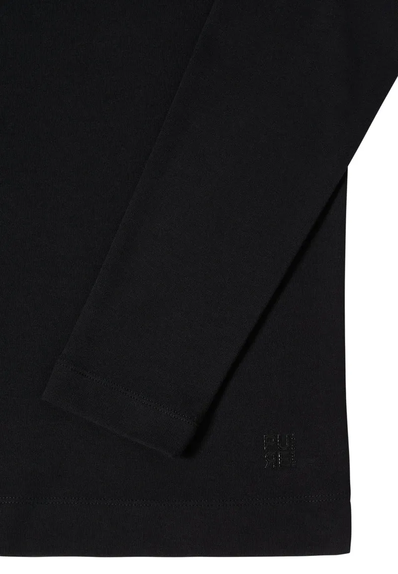 TOS Solid Funnel Neck, Black