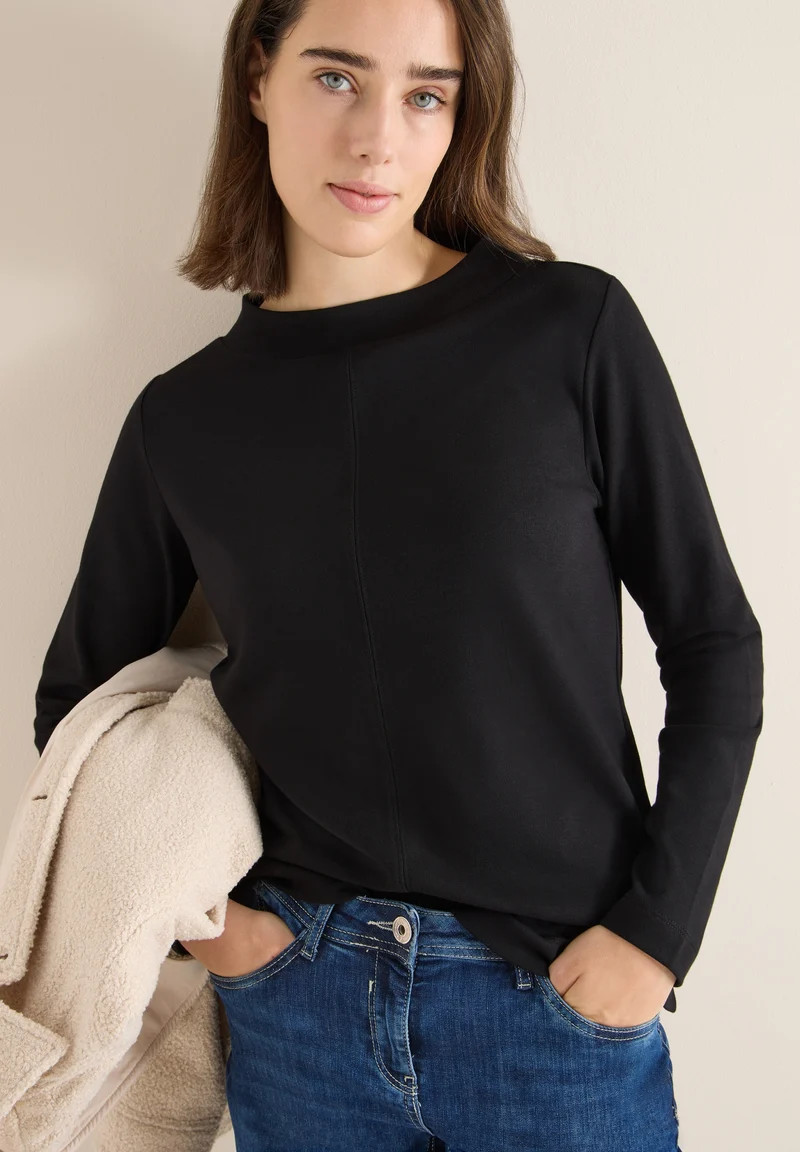 TOS Solid Funnel Neck, Black