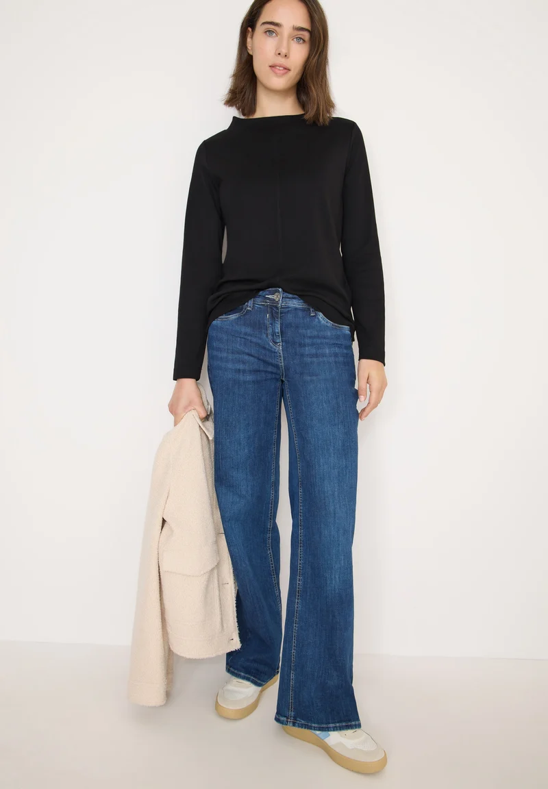 TOS Solid Funnel Neck, Black
