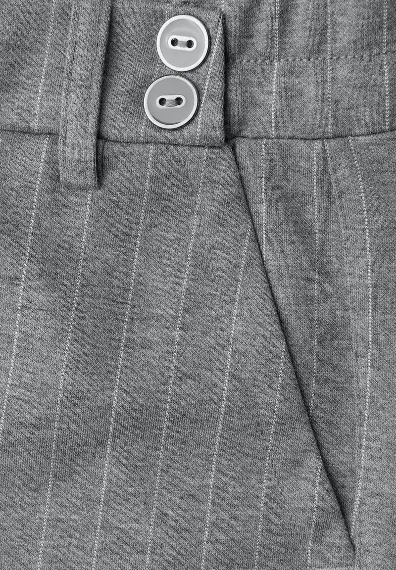 LTD QR Straight Leg_pinstripe_, dark pelican grey mel.