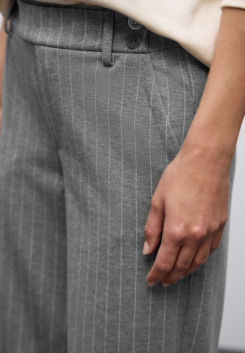 LTD QR Straight Leg_pinstripe_, dark pelican grey mel.