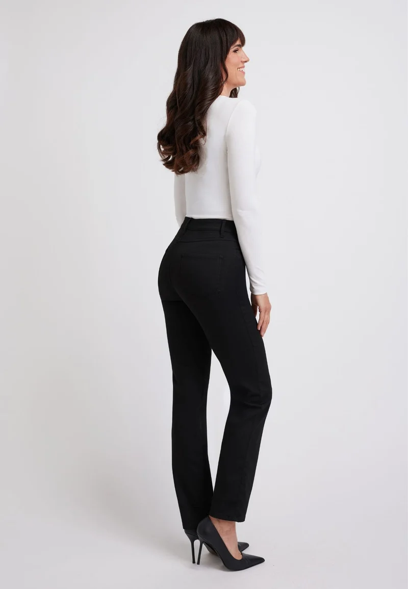 wonderjeans High Waist Straight Black Techno Premium