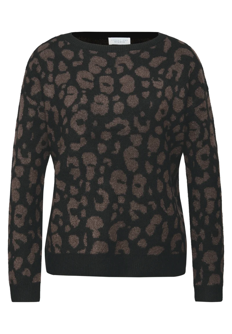 LTD QR Studio_ cosy leo sweate, Black