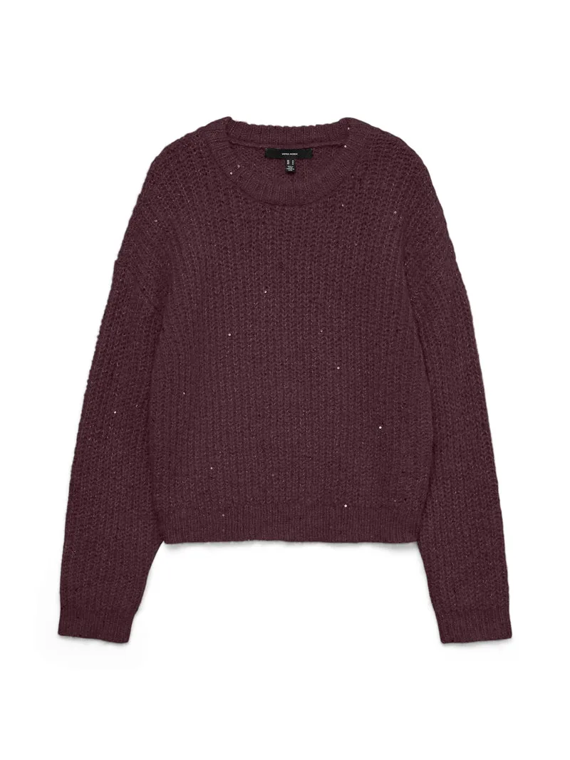VMAMALI LS O-NECK PULLOVER, Winetasting/W. IRIDESCENT SEQ