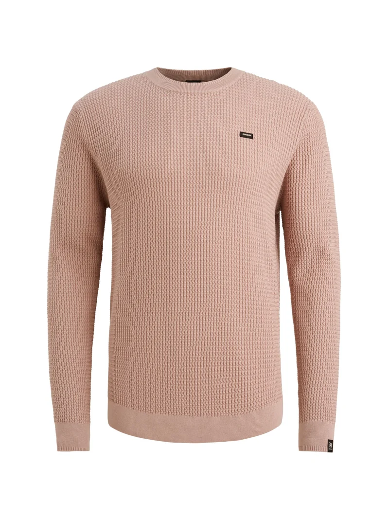 Crewneck cotton modal, Adobe Rose