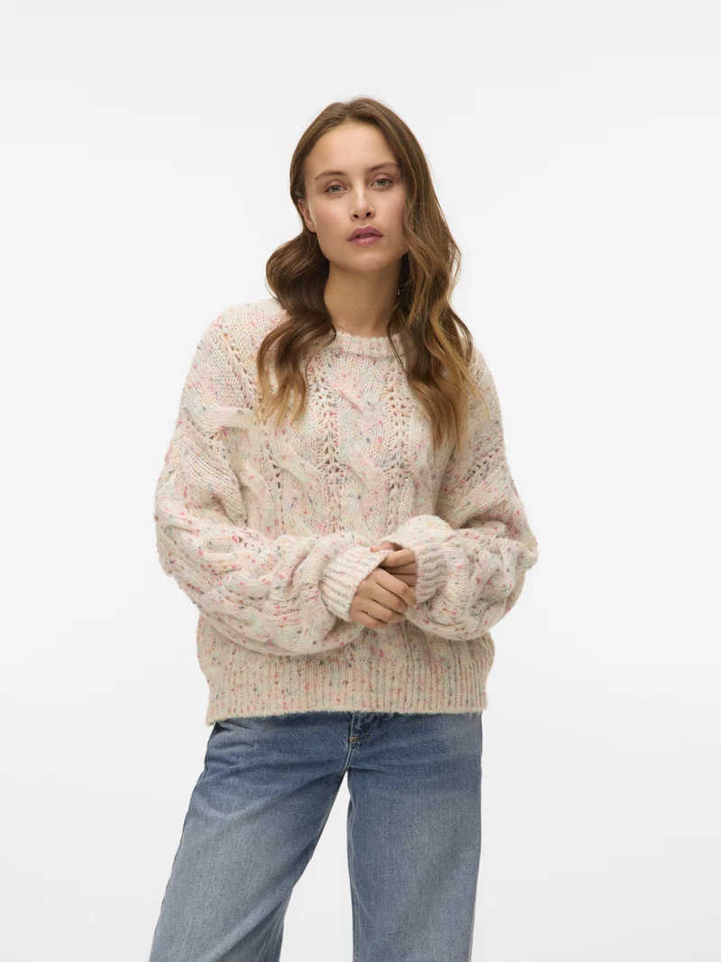 VMZENA LS PULLOVER, Birch/COMB